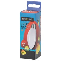 Bec LED Lumanare 7W E27 6400K Alb Rece - Novelite - detaliu