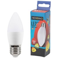 Bec LED Lumanare 7W E27 6400K Alb Rece - Novelite - ambalaj
