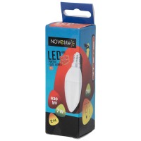 Bec LED Lumanare 7W E14 6400K Alb Rece - Novelite - detaliu