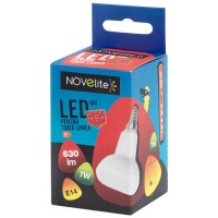 Bec LED spot R50 7W E14 6400K Alb Rece - Novelite - vedere laterala