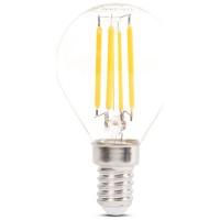 Bec LED filament sferic G45 4W E14 2700K Clar - Novelite