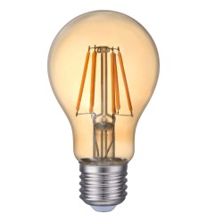 Bec LED Filament A60 8W E27 2200K Auriu - Novelite