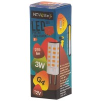 Bec LED capsula 3W G4 3000K 12V Alb Cald - Novelite - vedere laterala