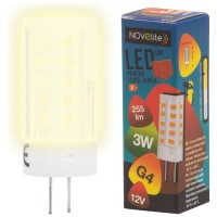 Bec LED capsula 3W G4 3000K 12V Alb Cald - Novelite - imagine 5