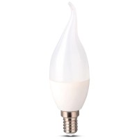 Bec LED Flacara 5W E14 3000K Alb Cald Mat - Novelite