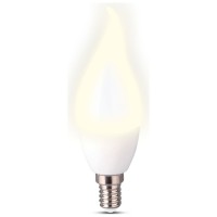 Bec LED Flacara 5W E14 3000K Alb Cald Mat - Novelite - ambalaj
