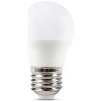 Bec LED Sferic 7W E27 3000K Alb Cald - Novelite - vedere laterala