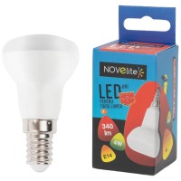 Bec LED Spot 4W E14 3000K Alb Cald - Novelite - ambalaj