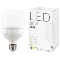 Bec LED T154 80W E27 6500K Alb Rece - Total Green - detaliu