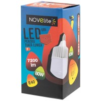 Bec LED 80W E40 T140 6500K Alb Rece - Novelite - detaliu