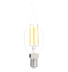 Bec LED Lumanare Flacara 4W E14 2700K Alb Cald - Total Green