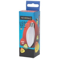 Bec LED Lumanare 7W E27 3000K Alb Cald - Novelite - detaliu