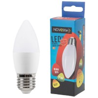 Bec LED Lumanare 7W E27 3000K Alb Cald - Novelite - ambalaj