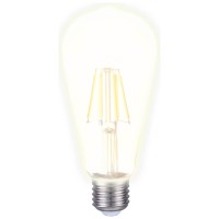 Bec LED filament ST64 6W E27 2200K auriu - Novelite - ambalaj