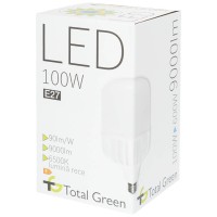 Bec LED T154 100W E40 6500K Alb Rece - Total Green - vedere laterala