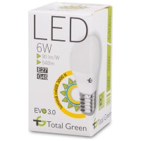 Bec LED EVO3.0 Sferic G45 6W E27 3000K Alb Cald - Total Green - vedere laterala