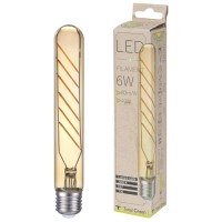 Bec LED EVO17 Filament T30 6W E27 2200K Auriu - Total Green - vedere laterala