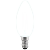 Bec LED Filament Lumanare 4W E14 6500K Clar - Total Green - vedere laterala