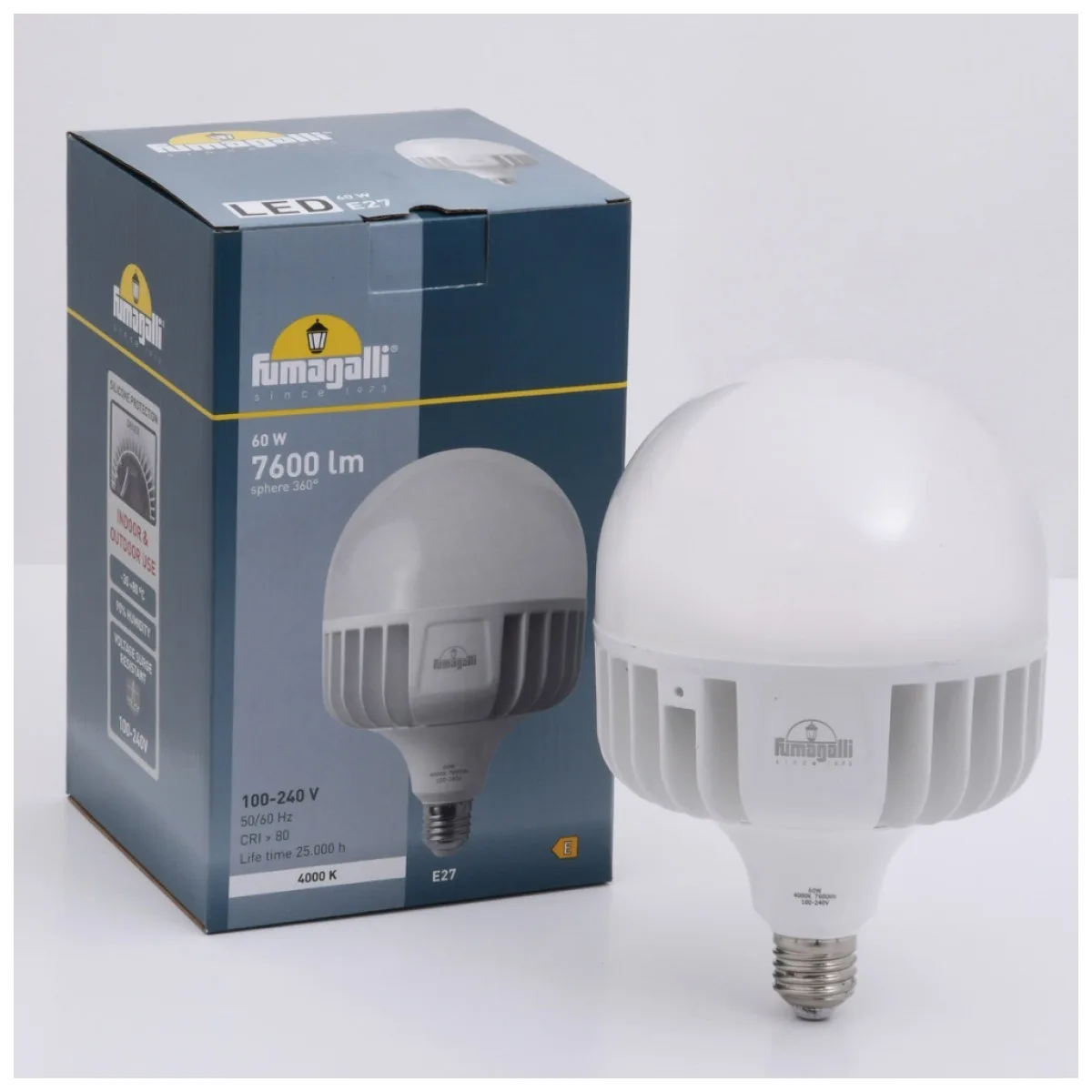 Bec LED High Power T138 60W E27 3000K Alb Cald - Fumagalli