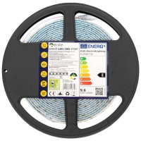 Banda LED 24V 120 LED/m 9.6W/m 3000K IP65 Rola 5m Erste - vedere laterala
