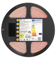 Banda LED COB 24V 13W/m 6400K IP65 alb rece, rola 5m Erste