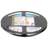 Banda LED 24V 60 LED/m 14.4W/m RGB + 3000K IP20 5m Erste - vedere laterala