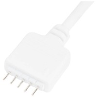 Mufa conexiune rapida banda LED RGB+W 5 pini, Erste - vedere laterala