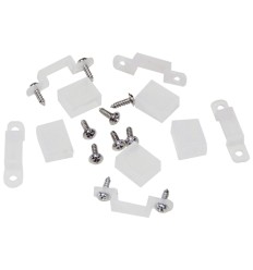 Clips Montaj Banda LED 220V, Plastic, Set 5 Bucati, Erste