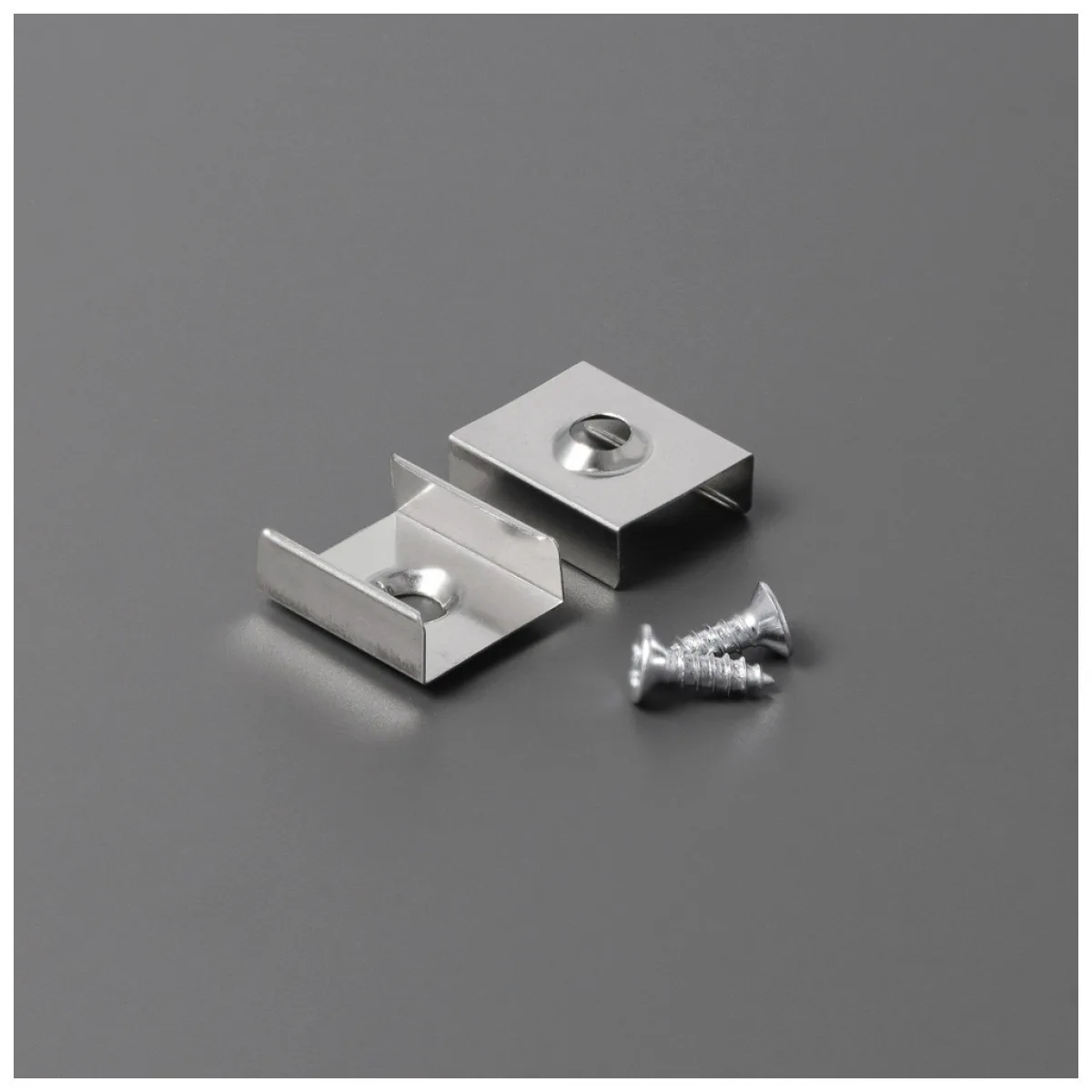 Element montaj PT Cone profil LED inox argintiu, set 2 buc - Topmet