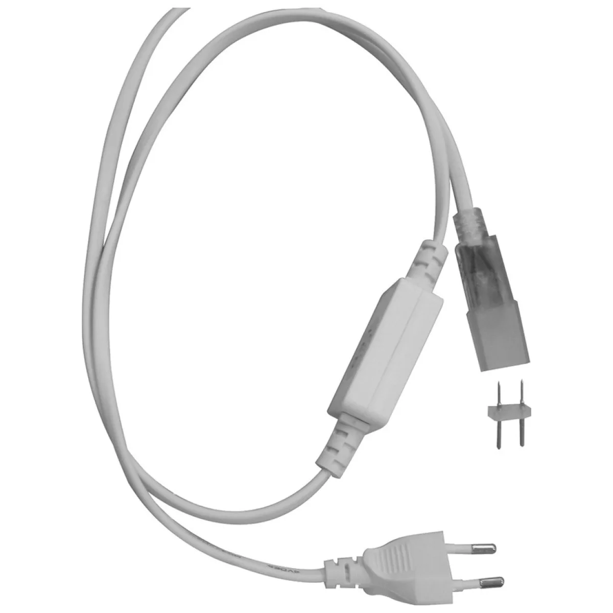 Cablu Alimentare Banda LED 230V Monocolor IP68, 400mm, Erste