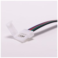 Conector cu Fir Banda LED RGB IP20, 3528/5050, Erste - vedere laterala