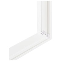 Rama PVC Alb Aplicat Panou LED Slim/Backlit 595x595mm Novelite - vedere laterala