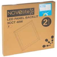 SET 2 Panouri LED Backlit 48W 3CCT 595x595mm IP44 Novelite - ambalaj