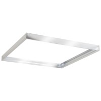 Rama Aluminiu Argintiu Panou LED Slim 295x295mm - Novelite - detaliu
