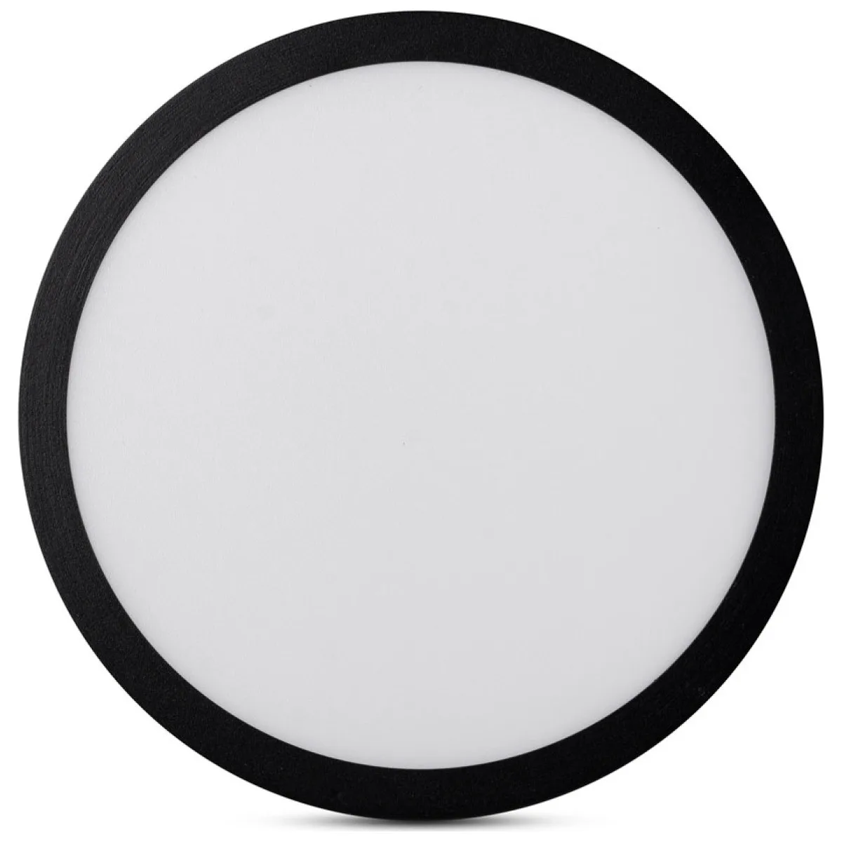 Mini Panou LED Rotund Negru PT 20W 6400K IP40 Novelite