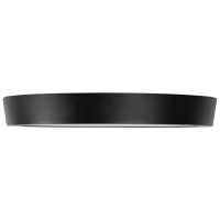 Mini Panou LED Rotund Negru 24W 6400K IP40 Ø285mm Novelite - vedere laterala