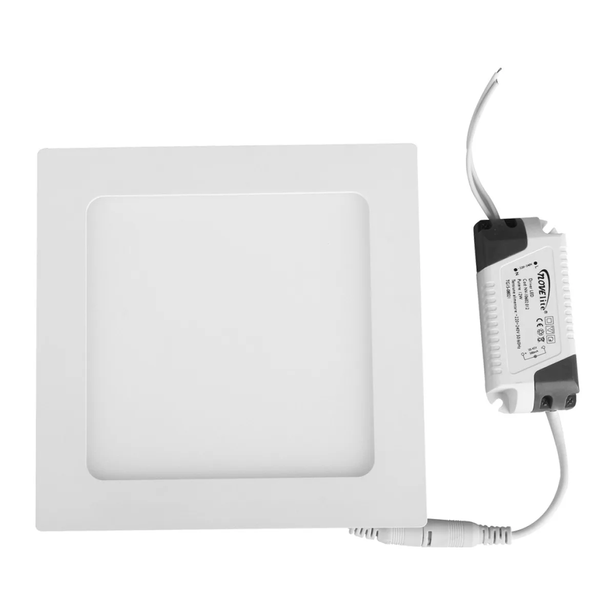Mini Panou LED Patrat 20W 2700K 220x220mm IP40 Alb Novelite