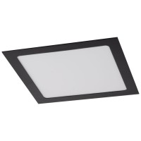 Mini Panou LED Patrat Negru 20W 6400K IP40 220x220mm Novelite - vedere laterala