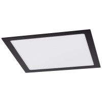 Mini Panou LED Patrat Negru 24W 6400K 295x295mm IP40 Novelite - vedere laterala