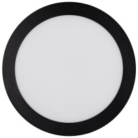 Mini Panou LED Rotund Negru 20W 6400K IP40 Ø220mm Novelite