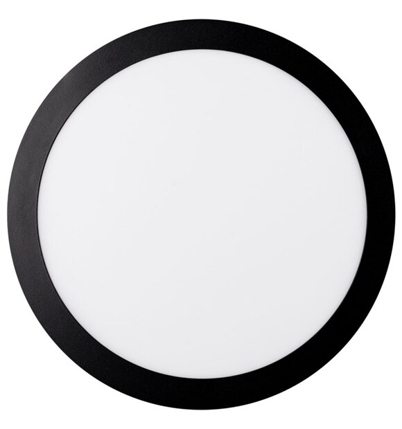 Mini Panou LED Rotund Negru ST 24W 6400K IP40 Novelite