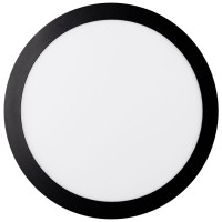 Mini Panou LED Rotund Negru ST 24W 6400K IP40 Novelite