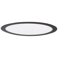 Mini Panou LED Rotund Negru ST 24W 6400K IP40 Novelite - vedere laterala