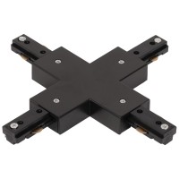 Conector Cruce Sina Clasica Negru IP20 Novelite - vedere laterala
