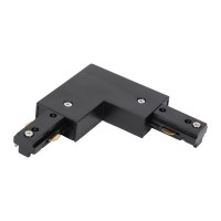 Conector L Sina Clasica Negru IP20 Novelite, colt 90 grade