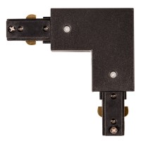 Conector L Sina Clasica Negru IP20 Novelite, colt 90 grade - vedere laterala
