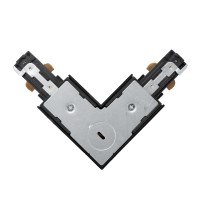 Conector L Sina Clasica Negru IP20 Novelite, colt 90 grade - ambalaj