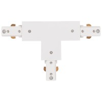 Conector T Sina Clasica Alb IP20 Novelite, PVC+Cupru