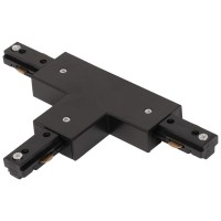 Conector T Sina Clasica Negru IP20 220-240V Novelite - vedere laterala