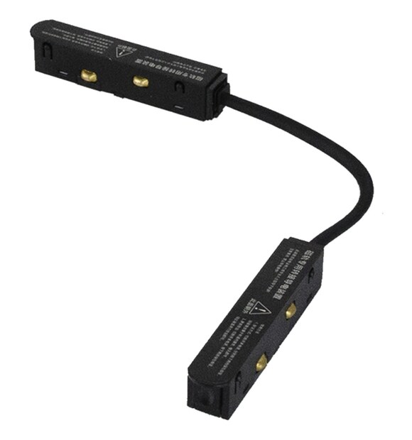 Conector 90 grade alimentare sina magnetica Magneto 48VDC negru Metsan MGT-103